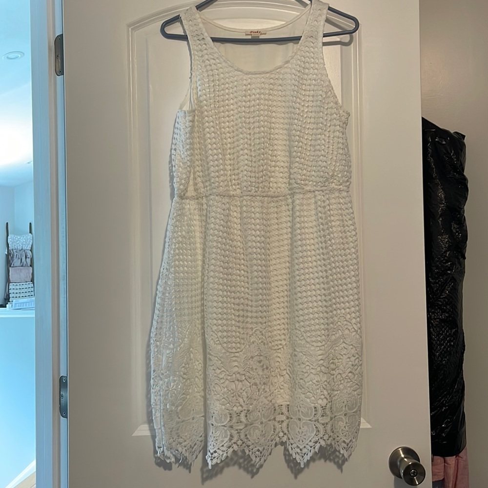 Pinky white dress